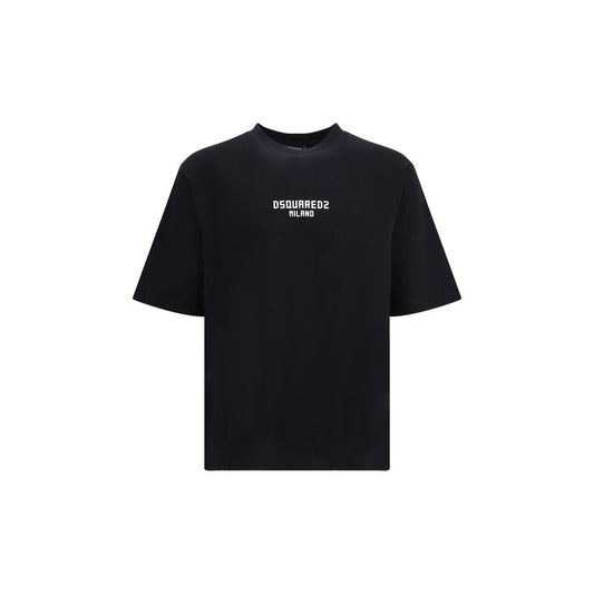 Dsquared² Black Cotton T-Shirt 1728,72470364320,Black,Clothing,Dsquared²,L,M,Men,New with tags,S,T-Shirts - Clothing,XL