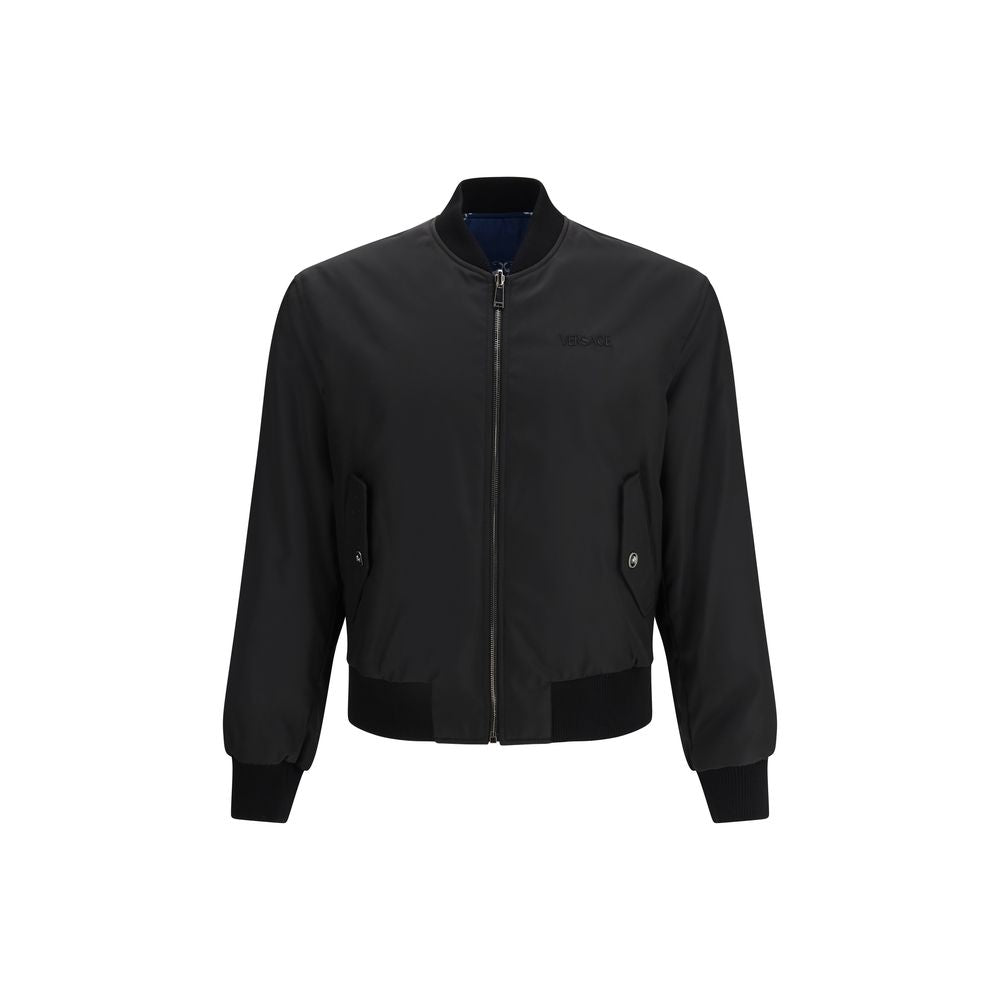 Versace Black Polyamide Bomber 1728,72470364320,Black,Bombers - Jackets & Coats - Clothing,Clothing,IT48 | M,IT50 | L,IT52 | XL,Jackets & Coats - Clothing,Men,New with tags,Versace