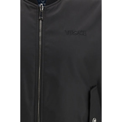Versace Black Polyamide Bomber 1728,72470364320,Black,Bombers - Jackets & Coats - Clothing,Clothing,IT48 | M,IT50 | L,IT52 | XL,Jackets & Coats - Clothing,Men,New with tags,Versace