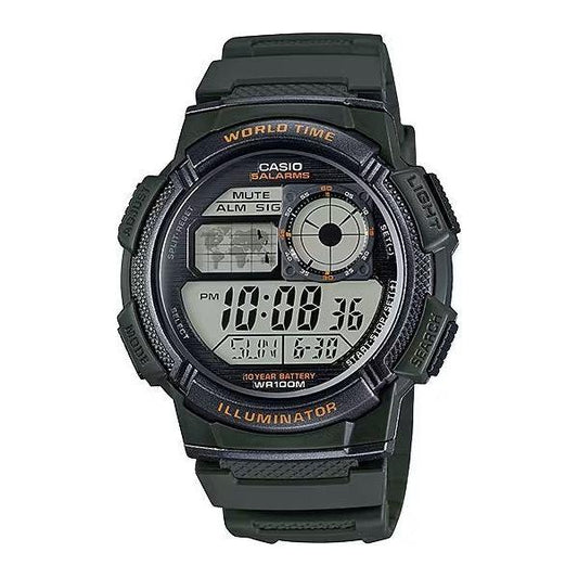 CASIO Mod. WORLD TIME ILLUMINATOR - 5 Alarms, 10 Year battery WATCHES CASIO COLLECTION & VINTAGE Dark Slate Gray