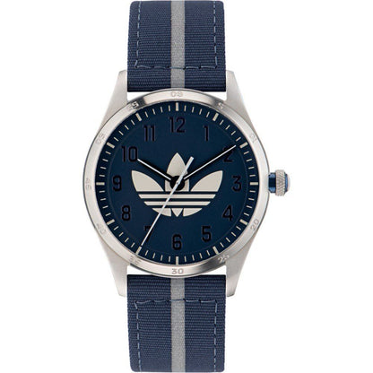 Adidas Blue Fabric Sport Watch Adidas