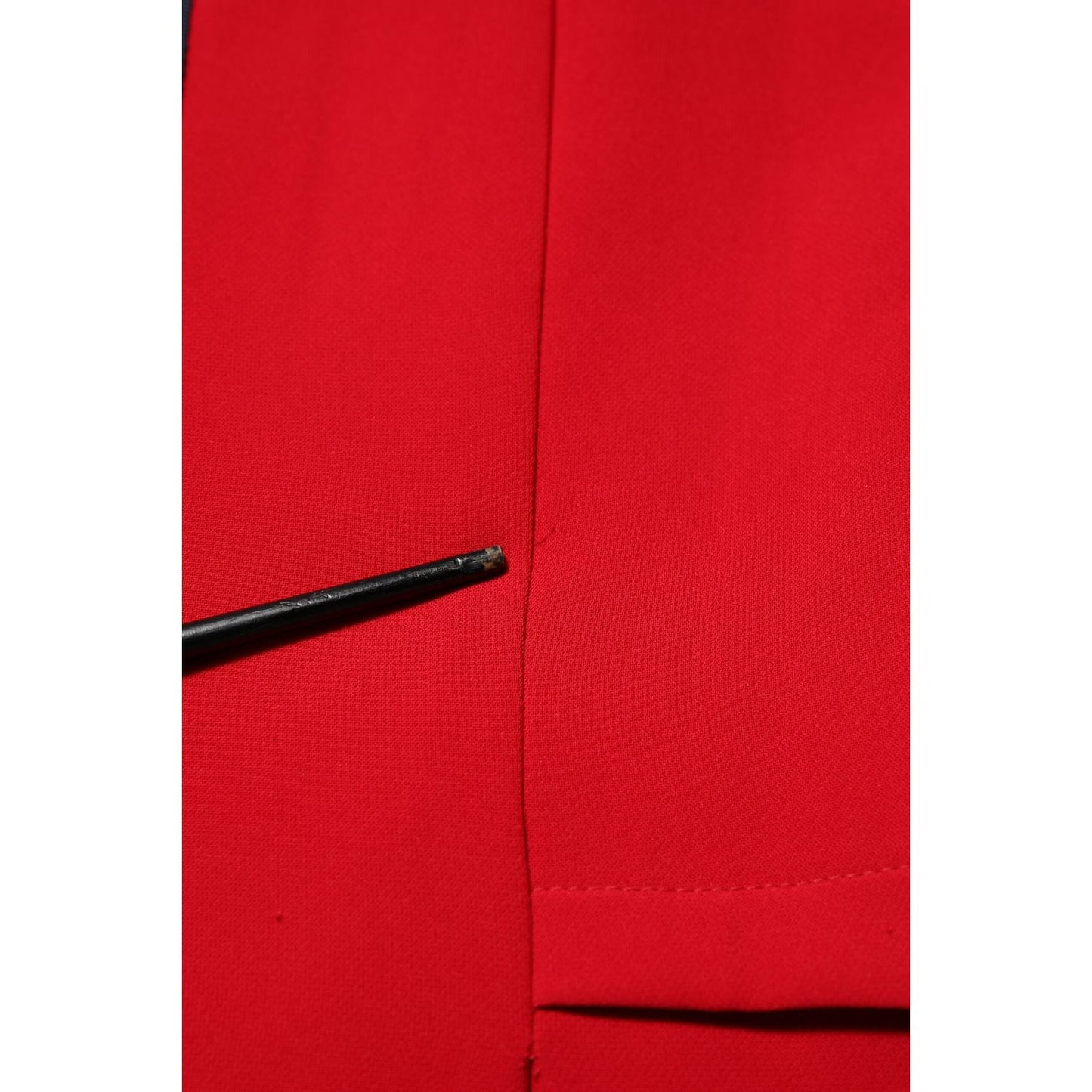 Armani Exchange Red Above Knee Long Sleeves Sheath Dress