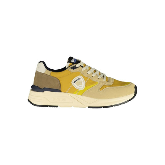 Blauer Beige Polyester Sneaker 1728,67465543840,Athletic - Sneakers - Shoes,Beige,Blauer,EU43/US10,Men,Men - Shoes,New with tags,Shoes,Sneakers - Men - Shoes,Sneakers - Shoes