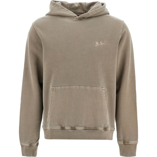 Woolrich hooded sweatshirt with tie-d Topwear Woolrich Slate Gray