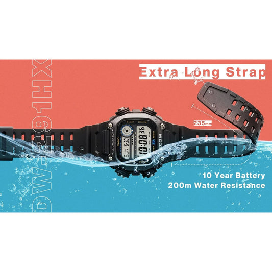CASIO ILLUMINATOR DIVER 200m, 10 Years Battery - XL Strap WATCHES CASIO COLLECTION & VINTAGE Cadet Blue