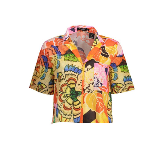 Desigual Yellow Cotton Shirt