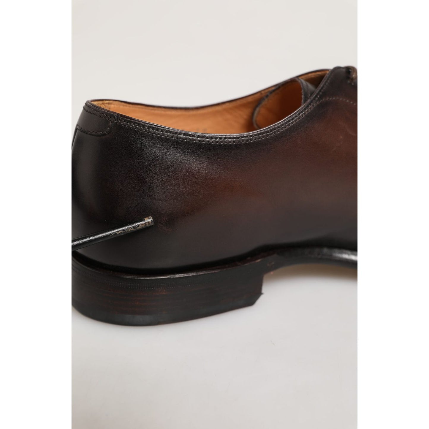 Dolce & Gabbana Brown Leather Lace Up Dress Men Derby Shoes