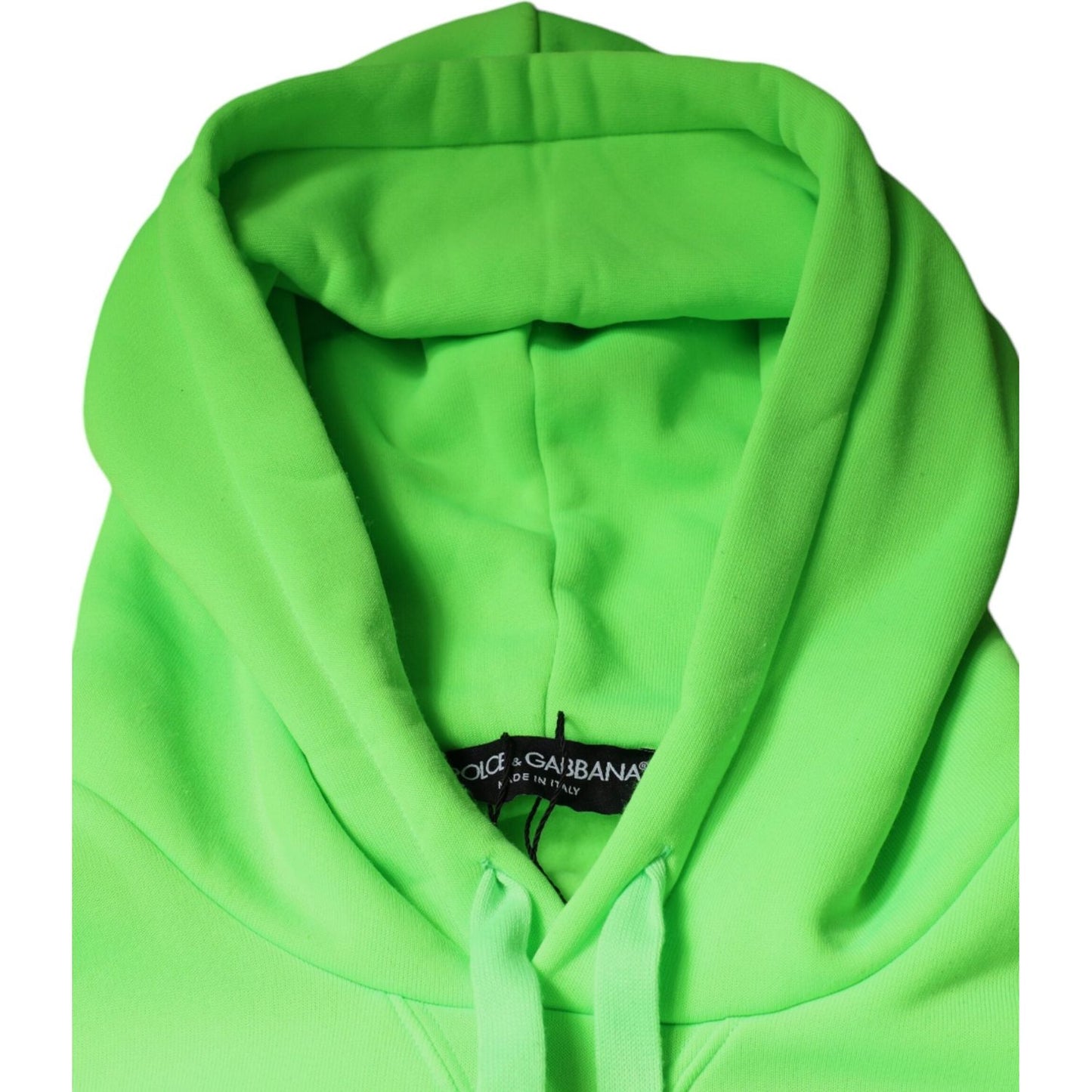 Dolce & Gabbana Green Logo Hooded Pullover Sweatshirt Sweater TSH87005-46