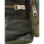 Dolce & Gabbana Military Green Patchwork Rucksack Backpack Bag Dolce & Gabbana Dark Slate Gray