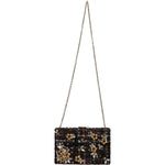 Dolce & Gabbana Multicolor Tweed Floral Clutch Evening Party Purse CrossBody Bag Dolce & Gabbana Black