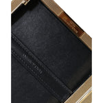 Dolce & Gabbana Multicolor Tweed Floral Clutch Evening Party Purse CrossBody Bag Dolce & Gabbana Black