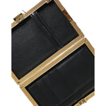 Dolce & Gabbana Multicolor Tweed Floral Clutch Evening Party Purse CrossBody Bag Dolce & Gabbana Black