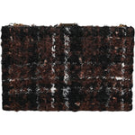 Dolce & Gabbana Multicolor Tweed Floral Clutch Evening Party Purse CrossBody Bag Dolce & Gabbana Black