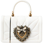 Dolce & Gabbana White Silicone Devotion Heart Cover Hand Bag Airpod Case Dolce & Gabbana Beige