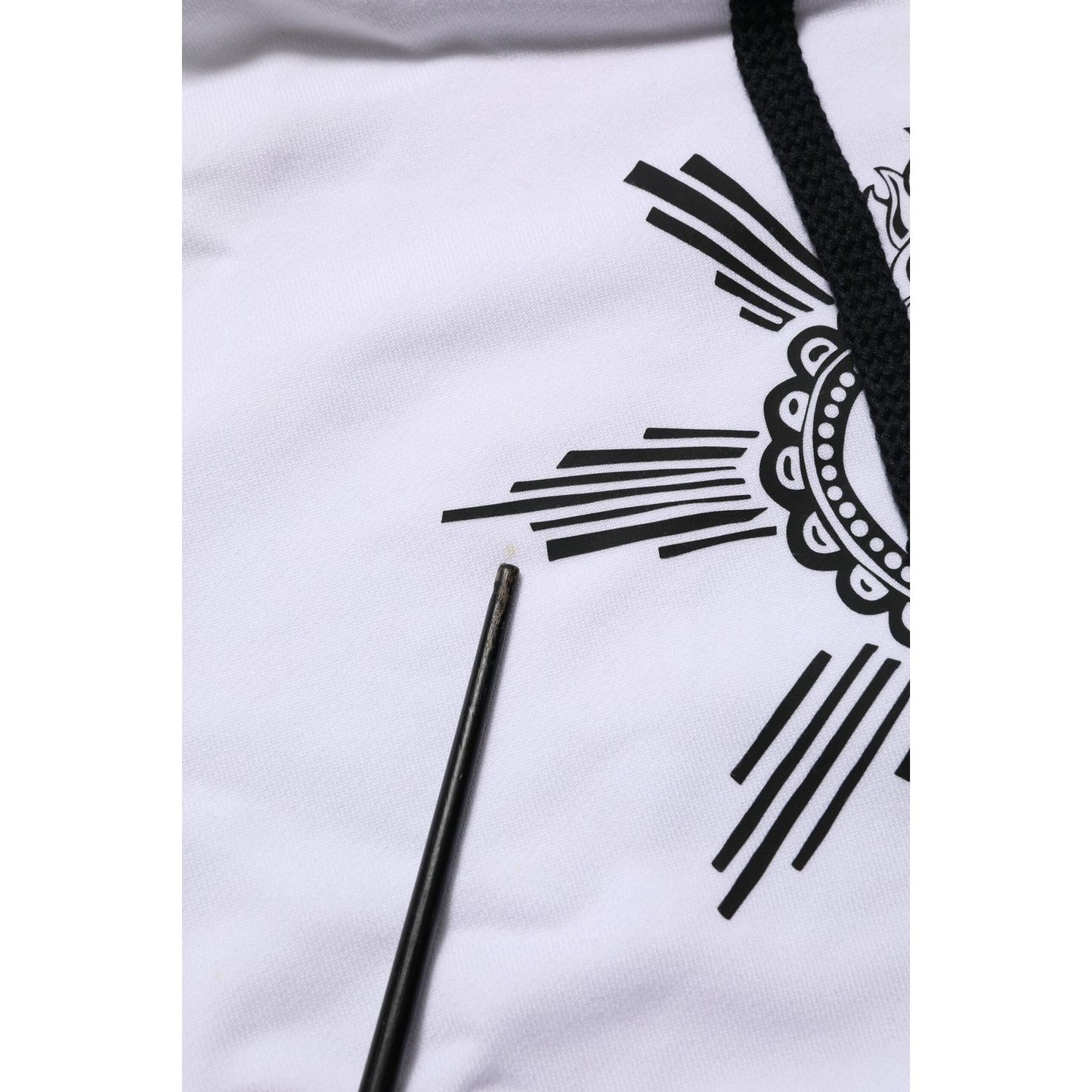 Dolce & Gabbana White Sacred Heart Hooded Sweatshirt Sweater