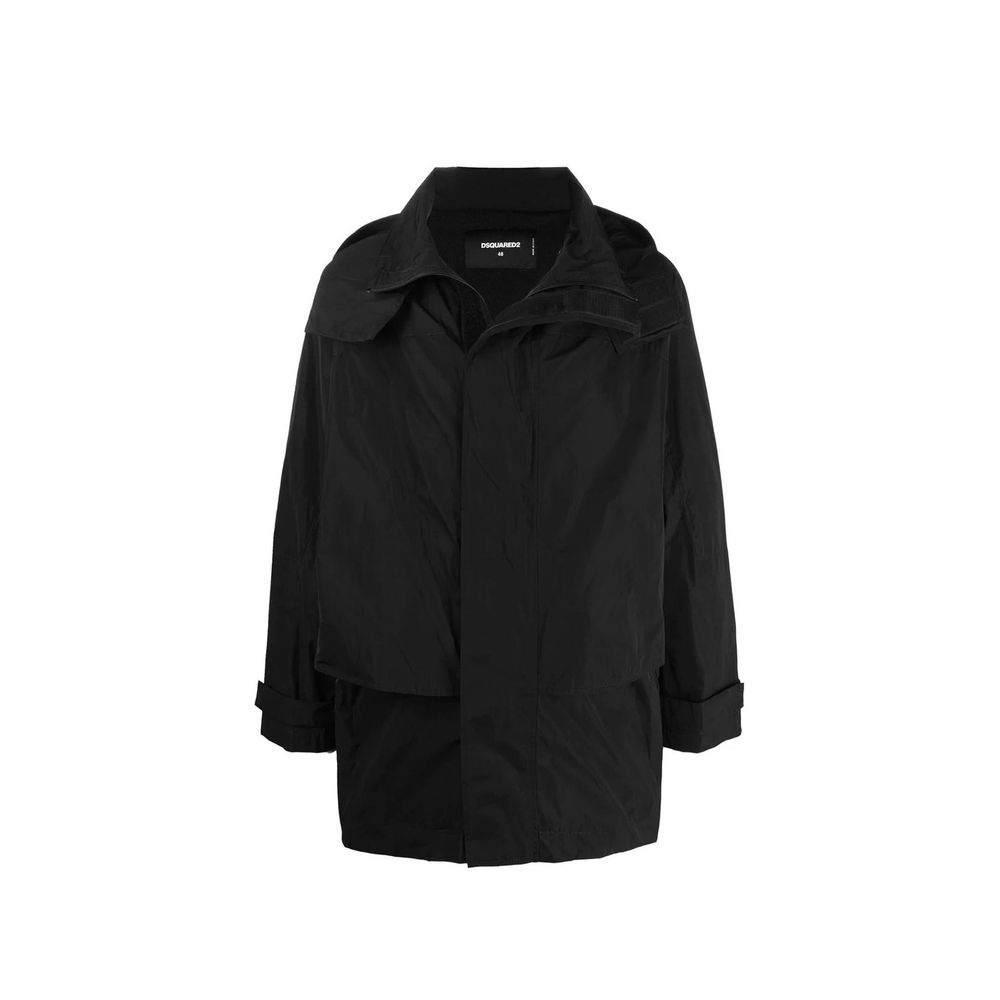 Dsquared² Black Nylon Shell Jacket 1728,44,48 | M,75611013280,Black,Clothing,Dsquared²,IT46 | S,Jackets & Coats - Clothing,Men,New with tags,Shell Jackets - Jackets & Coats - Clothing