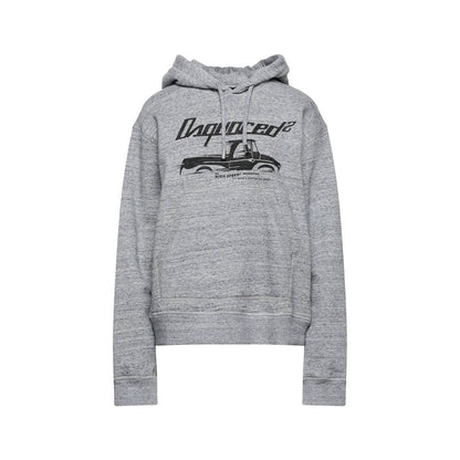 Dsquared² Gray Cotton Sweatshirt 1728,75611013280,Clothing,Dsquared²,Gray,M,New with tags,Sportswear - Clothing,Sweatshirt - Sportswear - Clothing,Women