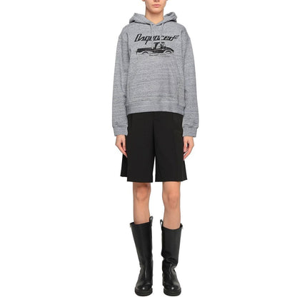 Dsquared² Gray Cotton Sweatshirt 1728,75611013280,Clothing,Dsquared²,Gray,M,New with tags,Sportswear - Clothing,Sweatshirt - Sportswear - Clothing,Women