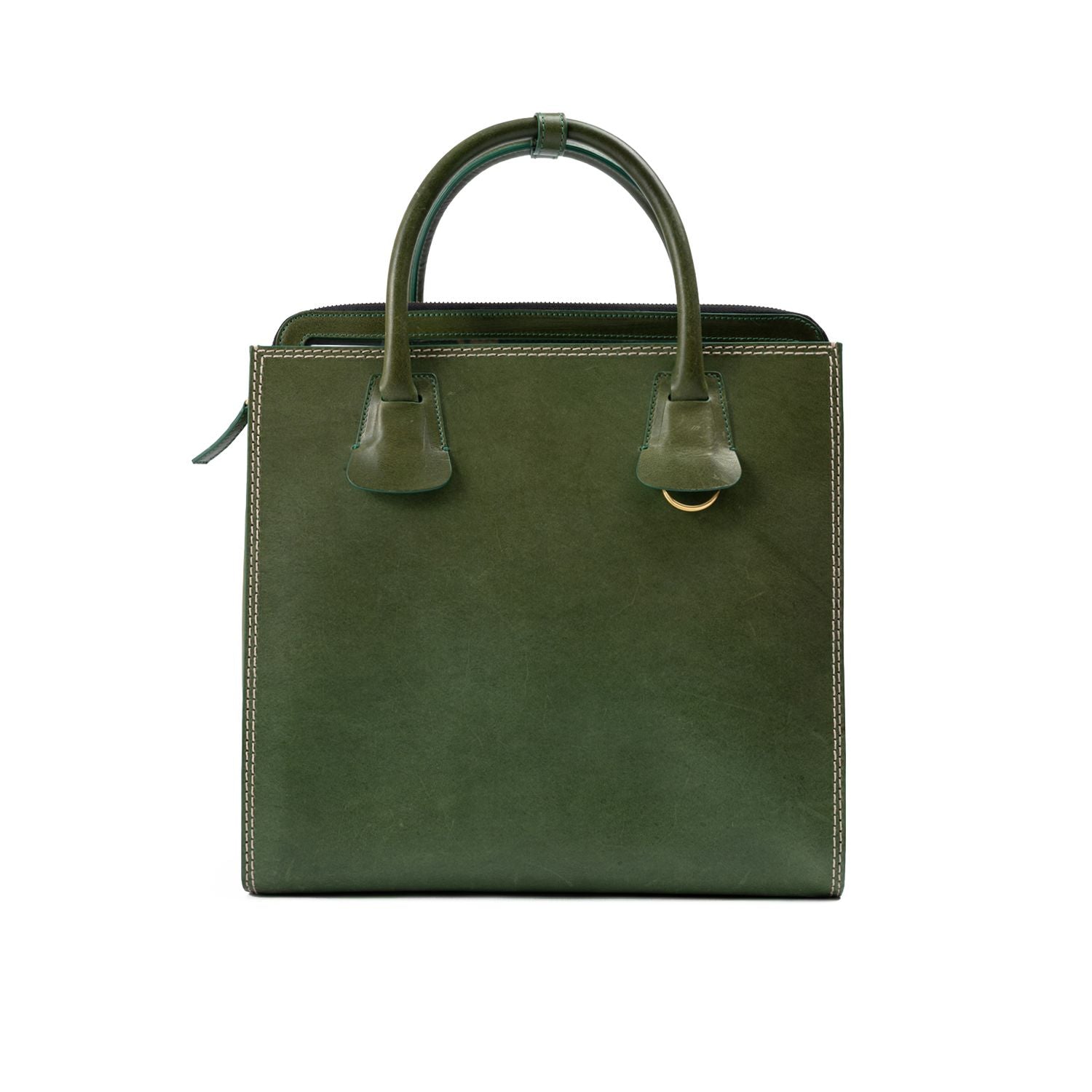Dsquared² Green Leather Tote Bag