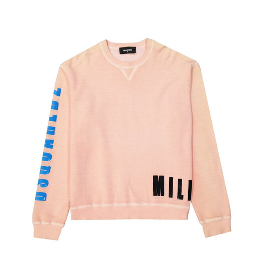 Dsquared² Orange Cotton Sweatshirt 1728,75611013280,Clothing,Dsquared²,Men,New with tags,Orange,S,Sweaters - Clothing,Sweatshirts - Sweaters - Clothing