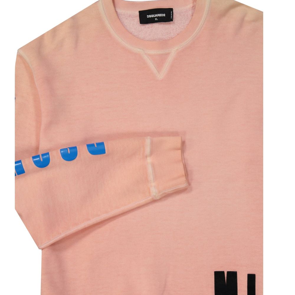 Dsquared² Orange Cotton Sweatshirt 1728,75611013280,Clothing,Dsquared²,Men,New with tags,Orange,S,Sweaters - Clothing,Sweatshirts - Sweaters - Clothing