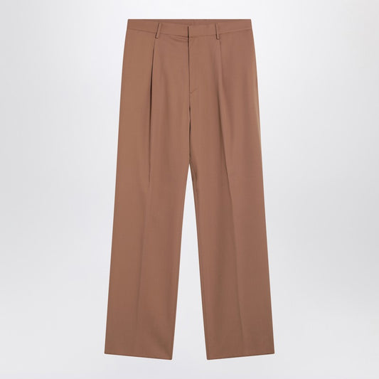Lardini Wide beige wool pants