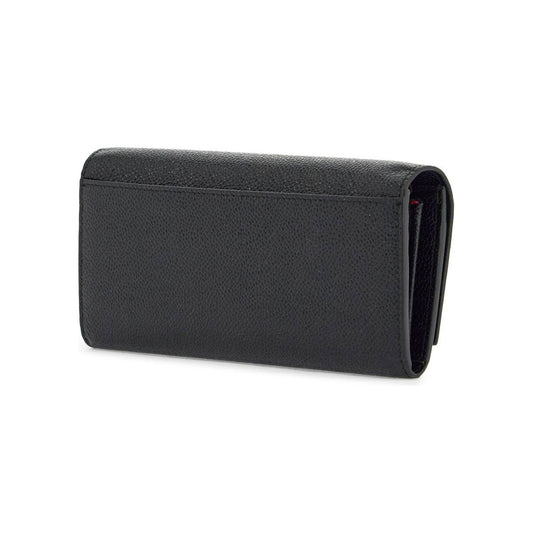 Thom Browne black calfskin chain wallet with rwb detail Wallets Thom Browne Dark Slate Gray