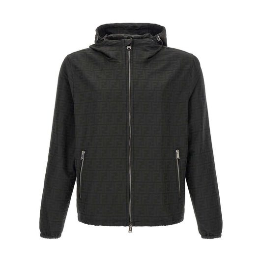 Fendi Black Polyester Shell Jacket