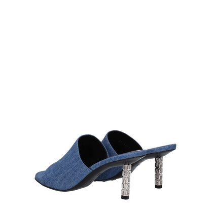 Givenchy Blue Fabric Platform Sandals 1728,75667636384,Blue,EU36.5/US6.5,EU36/US6,EU37/US7,Givenchy,New with tags,Platforms - Sandals - Shoes,Sandals - Shoes,Shoes,Women