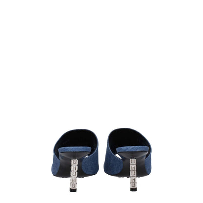 Givenchy Blue Fabric Platform Sandals 1728,75667636384,Blue,EU36.5/US6.5,EU36/US6,EU37/US7,Givenchy,New with tags,Platforms - Sandals - Shoes,Sandals - Shoes,Shoes,Women