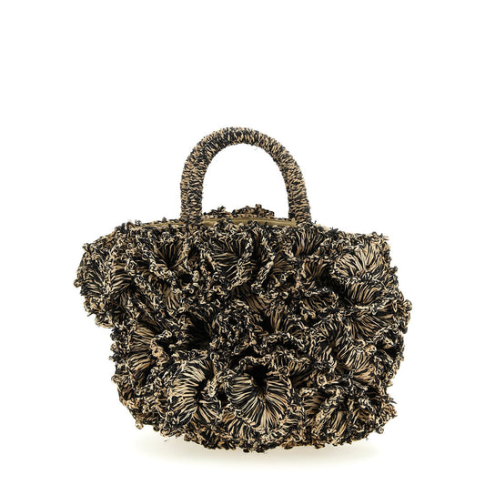 Ibeliv Bicolor Raffia Handbag