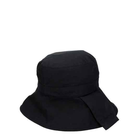 Jacquemus Black Cotton Bucket Hat
