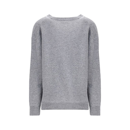 Jil Sander Gray Wool Sweatshirt