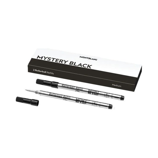 MONTBLANC Mod. MISTERY BLACK - REFILLS ROLLER BALL PEN - MEDIUM -2 PCS Category-Accessories,Gender-Men,Gender-Women,Other - Men - Accessories,Other - Women - Accessories,PENS,Refill,Subcategory-Accessories-OtherMen,Subcategory-Accessories-OtherWomen,women