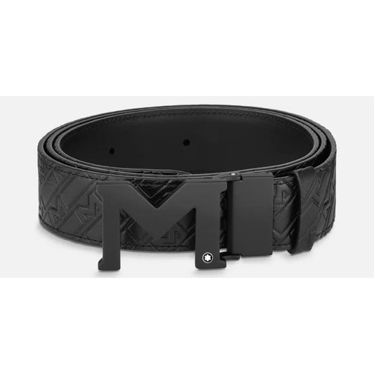 MONTBLANC LEATHER Mod. M BUCKLE EMBOSSED REVERSIBLE LEATHER BELT LEATHER GOODS,Men,Other Accessories - Accessories