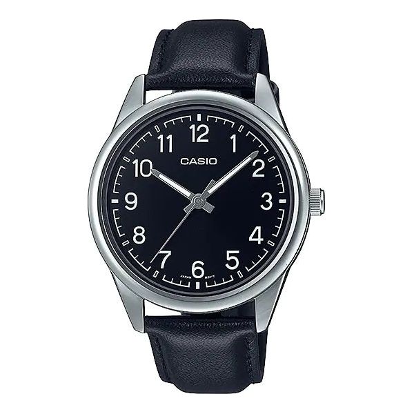 CASIO COLLECTION Mod. CASUAL. LEATHER - BLACK MTP-V005L-1B4UDF