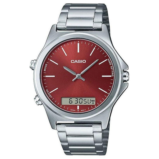 CASIO COLLECTION Mod. ANA-DIGIT ALARM Red WATCHES CASIO Gray
