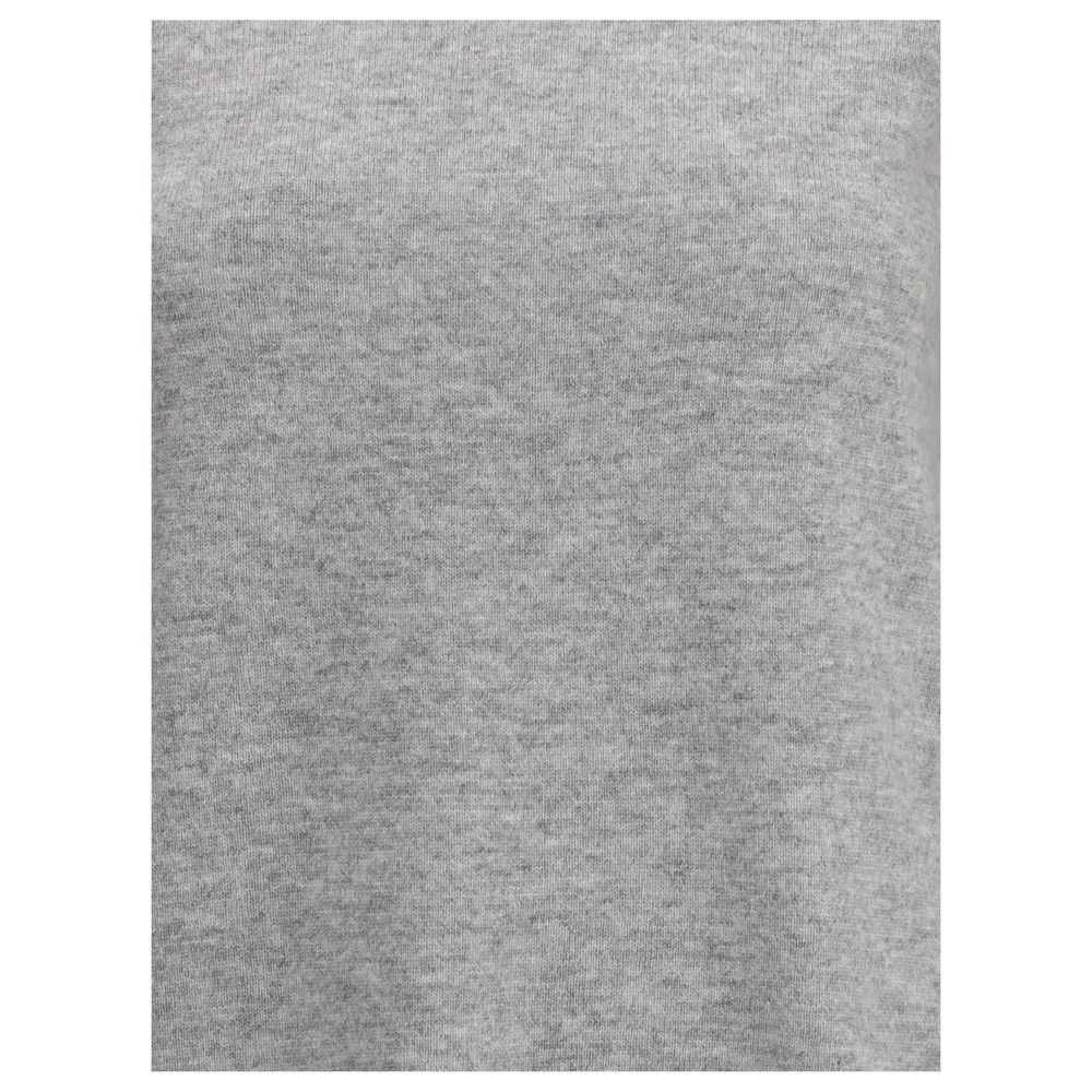 Max Mara Gray Wool Turtleneck