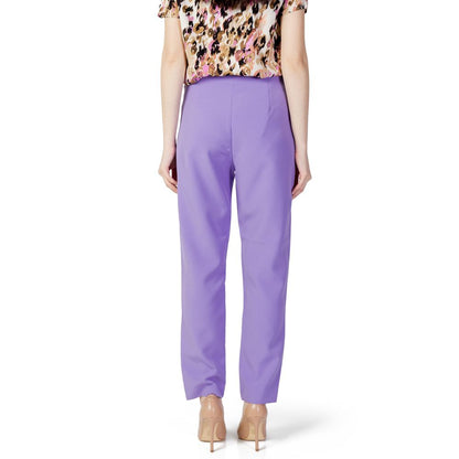 Only Purple Polyester Pants