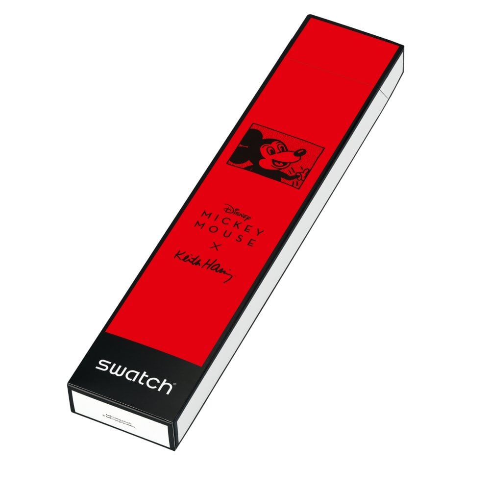 SWATCH Mod. MICKEY BLANC SUR NOIR READY STOCKED WATCHES,Unisex,Wristwatch