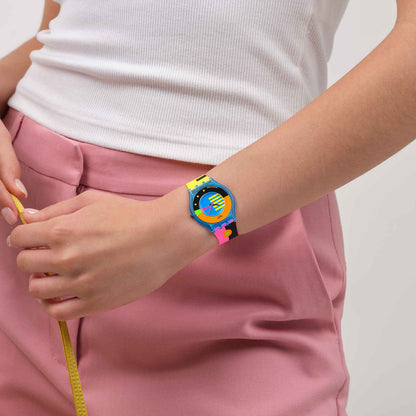 SWATCH Mod. NEON FLUMOTIONS READY STOCKED WATCHES,Wristwatch