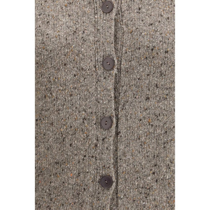 The Row Beige Cashmere Cardigan