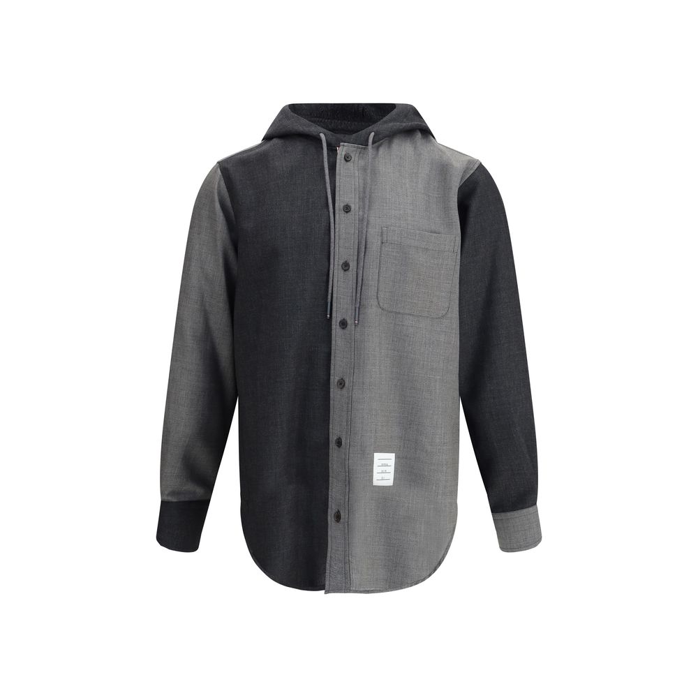 Thom Browne Gray Wool Jackets And Coat Thom Browne
