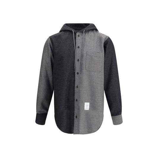 Thom Browne Gray Wool Jackets And Coat Thom Browne