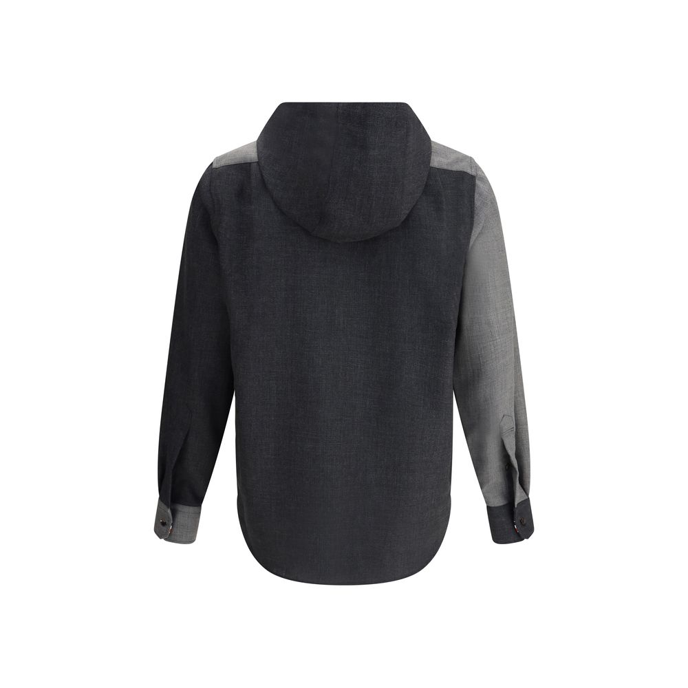 Thom Browne Gray Wool Jackets And Coat Thom Browne