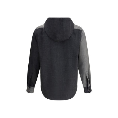 Thom Browne Gray Wool Jackets And Coat Thom Browne