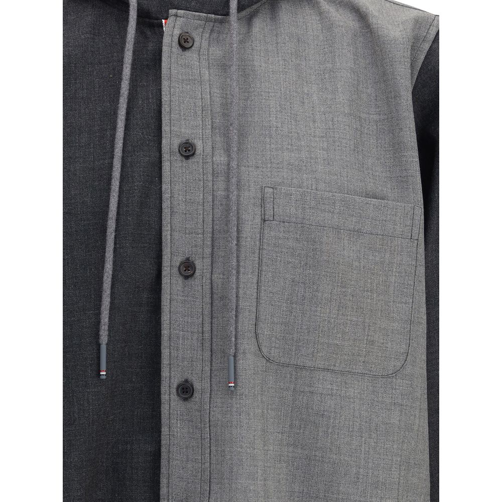 Thom Browne Gray Wool Jackets And Coat Thom Browne