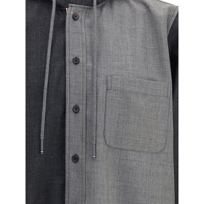 Thom Browne Gray Wool Jackets And Coat Thom Browne