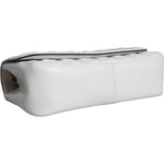 Versace White Mini Nappa Leather Crossbody Shoulder Bag Versace Light Gray