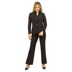 Yes Zee Black Polyester Suits & Blazer YE-13700-L